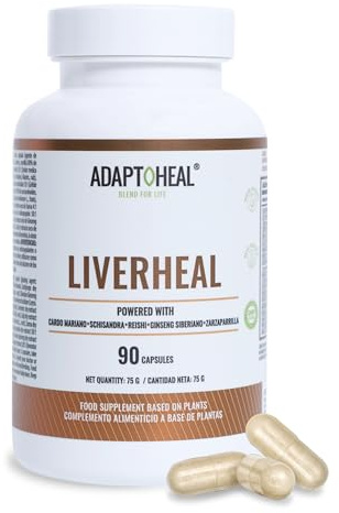 Adaptoheal Liverheal - Adaptógenos para el Hígado - 90 Cápsulas