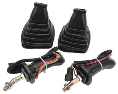 JUNPIY 2 manijas de joystick for excavadora, manijas de joystick for excavadora de 3 botones de alta resistencia con reemplazo de cubierta antipolvo, for Doosan DH DX150 215 225 300 37020119C Joystick
