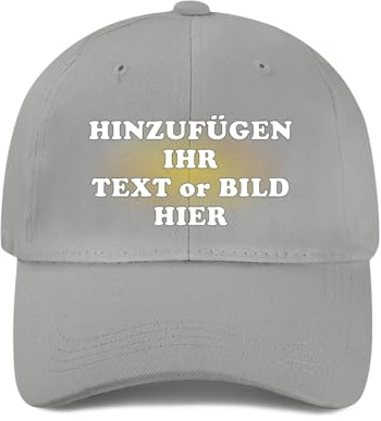 ROHBVMN Basecap personalisiert mit Foto/Logo/Text | Klassische Trucker-Kappe selbst gestalten | personalisiertes Baseball Cap für Männer Frauen | Mesh Cap Verstellbar Herren Damen