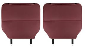 TVVXIO 2 Stücke Autositz Rückenlehnenschutz für VW Touran II 2015-2025, PU Leder Auto Rücksitzschoner Anti-Kick Matte Organizer Sitzschutz ZubehöR,B Red