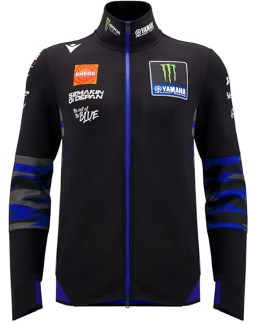 Macron Sweatshirt Avec Fermeture éclair Intégrale Team Replica Homme Monster Energy Yam Moto GP