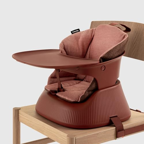 Hannie Hochstuhl The Portable High Chair Sitzerhöhung tragbar mobil universell Mahogany Red