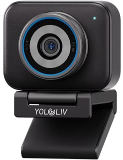 YOLOLIV YoloCam S3, 4K Streaming Webcam,1/1.28 Sensor, PDAF Autofocus, Uncompressed 4K, 4X Zoom, for Creators, Streamers, Podcasters, Meetings, Video Calls(for Mac/PC)