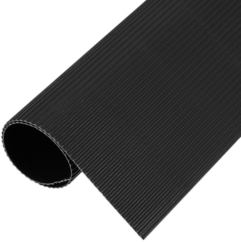 QUARKZMAN Fogli Di Cartone Ondulato 5Pezzi 12Pollici X 8Pollici X 1/16Pollice Cartone Nero Per DIY Artigianato