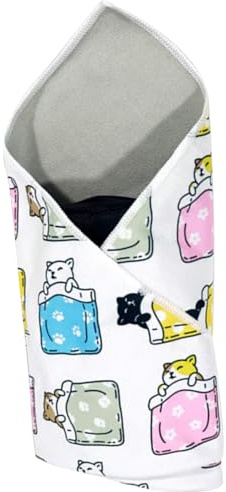 Självhäftande katt-swaddle wrap – självhäftande kattomslag, repfri matta, nagelklippningsverktyg, säkert mjukt material, justerbar design | Kattvård för bad, nagelklippning, öronrengöring