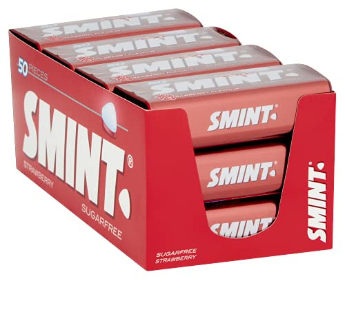 Smint fraise Étain 50 Count (Pack of 12)
