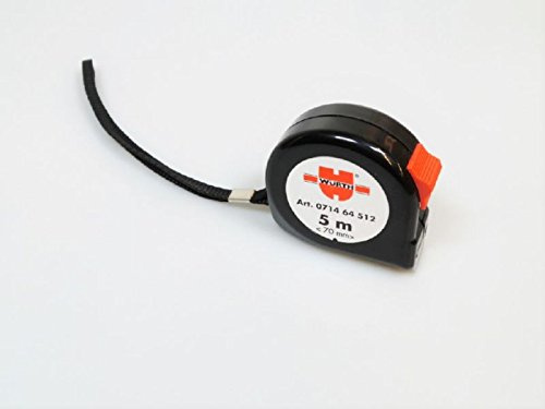 Mètre ruban Würth, mètre 5 m, Noir