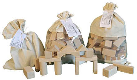 Holzspielzeug Baubeutel mit Holzbausteinen 30 tlg natur NEU Bauspiel Holzbausteine Spielsortiment Spielzeug Strategiespiel Geschicklichkeitsspiel Geduldsspiel Holzgestaltung Spiele Holz Seiffen