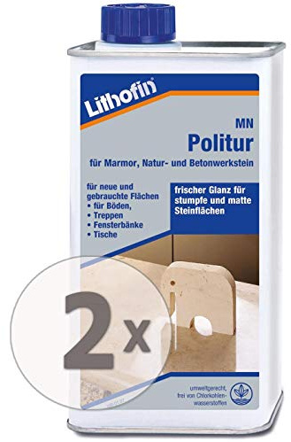 Lithofin MN Politur flüssig 2 l - Für polierte und geschliffene Natur- und Betonwerksteine