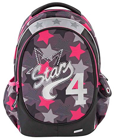 Depesche 10307 - Schulrucksack Topmodel Sterne, schwarz