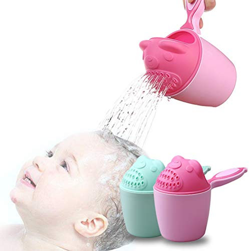 Mallalah Arrosoir Jouet Bain de Bébé Enfant Pot Tasse de Douche Cuillère Dessin Animé Infantile Baignoire Shampooing Tasse à Laver Cheveux