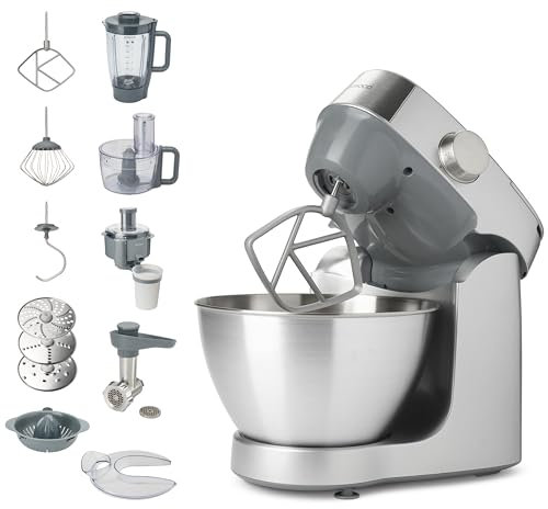 Kenwood Prospero KHC29.N0SI 6-in1 compact Stand Mixer Kitchen machine, blender, Food Processor, 4,3L bowl, 1000W, Silver
