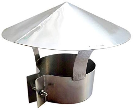 DZDZXQG Chimney Hood Stainless Steel Bird Protection Grid for fireplaces, Chimney Cover, Chimney Attachment, Fireplace Attachment, Fireplace Hood, Fireplace hat (90mm - 250mm),140mm