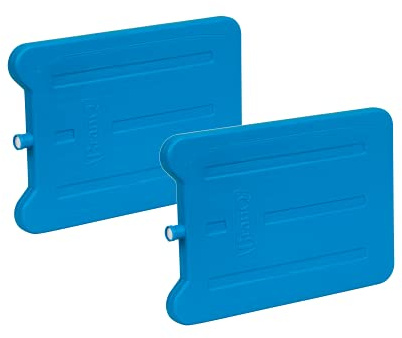 BranQ Home essential 5901098050005 Lot de 2 tapis de refroidissement 185 ml pour réfrigérateur touristique pour déjeuner, sac isotherme et glacière, récipient à gâteau, en plastique de qualité