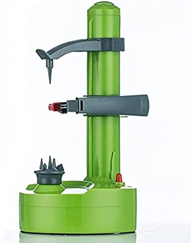 Pelador De Patatas Eléctrico, Pelador De Manzanas Giratorio Automático, Máquina Peladora De Patatas, Cortador Automático De Frutas Y Verduras, Herramienta Peladora De Cocina,Verde,GQYYS