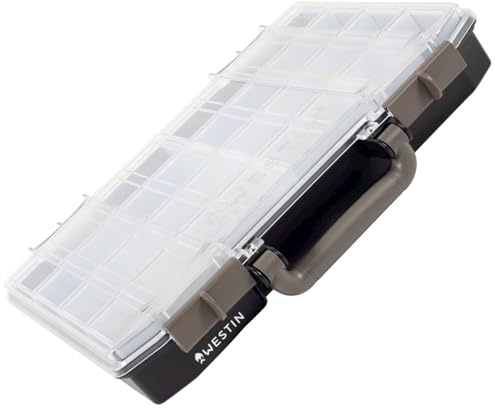 Westin W6 Lure Vault 5,7x33,7x27,8cm + 10 Inserts - Kunstköderbox für Gummifische, Köderbox, Tacklebox zum Spinnfischen
