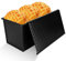 AKOLAFE Loaf Tin with Lid 1lb(450g) Bread Loaf Tin Non Stick Pullman Loaf Pan with Slide Cover, Steel Toast Bread Pan Bread Tins for Baking Bread, Black, 20X12X11CM, ALUK-LOAFPAN-1-BLACK