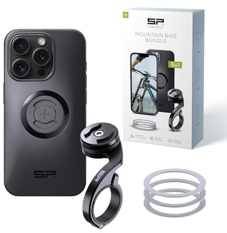 SP CONNECT Mountain Bike Bundle |SPC+| kompatibel mit iPhone 15 Pro| Handyhalter für Mountainbike| Mountainbike MTB Handy Halterung Gadget