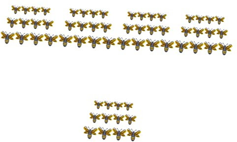 Cabilock 5 Sätze 3D-Bienen-Aufkleber Wand Dekoration Bienendekor Golddekor Ornament Bienen wanddeko selber machen Wandtattoos für Zuhause Sommer Applikationen Wandaufkleber Dekorationen