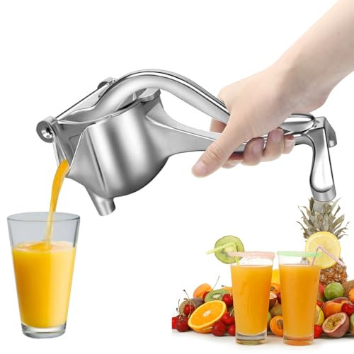 KUIRUNRX® Presse Agrumes Manuel, Extracteur de Jus à Levier en Aluminium, Presse Agrume avec Poignée Ergonomique, Utilisé pour Presser Le Jus de Citron, Le Jus d'Orange