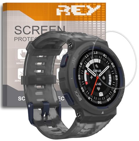 REY 6X Protector de Pantalla para AMAZFIT Active Edge, (Pack 6)