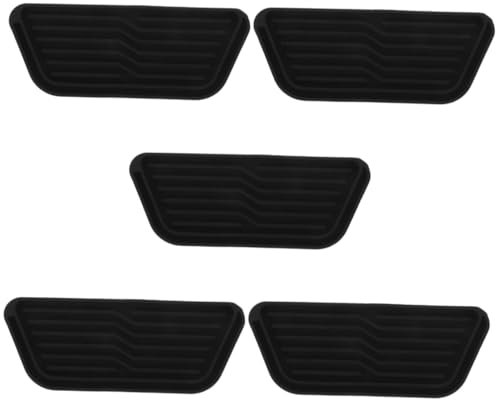 Angoily 5stücke Silicone Kühlschrank Tropfmatte Und Einfach Zuschneidbares Abtropfblech Für Wasser Für Kühlschrank Und Kaffeemaschine Lebensmittelechtem Schwarz Leicht Zu Reinigen
