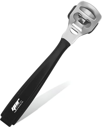 YNR Callus Remover for Feet - Foot File Corn & Callus Remover, Pedicure Tool Includes 10 Replacement Heads, Heel Scrubber & Scraper, Corn Remover for Feet | (Black)