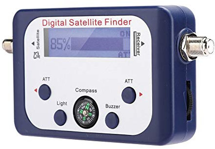 Medidor de Buscador de Señal Satelital Digital Portátil con Pantalla LCD, Alto Rendimiento 950 2150 MHz, Amplificador Incorporado, Zumbador Electrónico, Retroiluminación