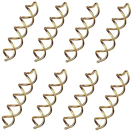 Homoyoyo 20stücke Spiralförmige Haarnadeln Gold Haltbare Stahlspangen Mit Kugelkopf Für Mittellanges Bis Dickes Haar Einfache Diy Haarstyling Clips Ohne Ziehen Praktische Haarschmuckpins
