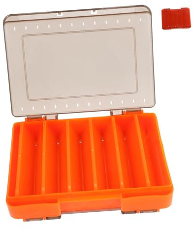 Abaodam Doppelseitige Angelköderbox Kompakte Transparente Aufbewahrungslösung Für Angelhaken Und Köder Mit Verstellbaren Trennwänden Leicht Und Tragbar Für Mobile Angler Klein