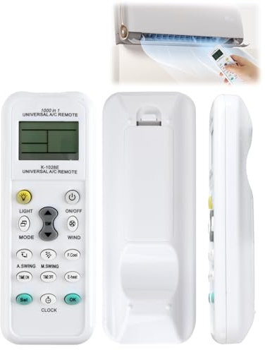 2 Mando Universal para,Mandos a Distancia Universales para Aire Acondicionado, Compatibles con la Mayoría de Marcas, Aptos para Aires Split, de Ventana y Portátiles, Fáciles de Usar y Multifuncionales