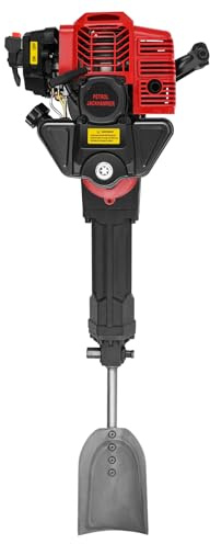 TCICOP 52CC - Fresa da giardino a 2 tempi, escavatore a benzina, con pala, 5000 giri/min, a benzina, raffreddata ad aria, adatta per piantagioni forestali