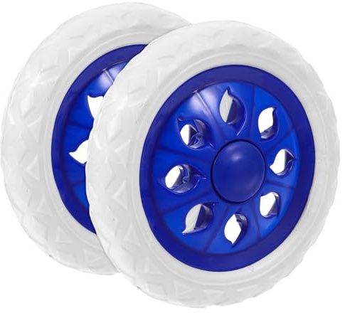 BETOOKY Shopping Cart Wheels Eyecatching Wheel Design Utility Cart for Replacement 2pcs and Pu Material with Puncture Resistance Hand Truck Shopper Trolleys