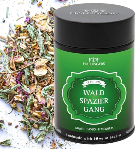 Hallingers Genuss Manufaktur Loser Kräuter-Tee mit Ingwer, Cassis & Lemongras