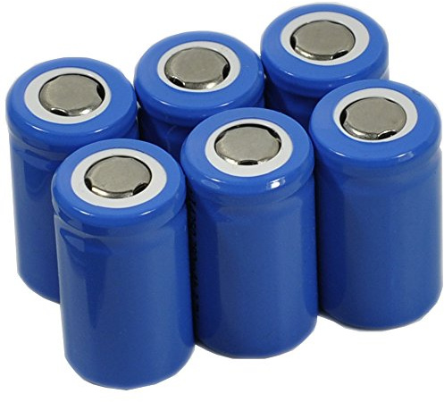 BTBAI 6 batterie 14250 ER14250 ER14250 LS14250 ER14250H 1/2-R6 1/2-AA ricaricabili top flat 3,60 V Li-ion per torcia LED Flash Light 280 mAh k1a