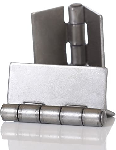 Bobco Metals Bisagras soldables resistentes de 3 pulgadas | Diseño de bisagra de acero para puertas y puertas pesadas | Larga duración - Resistente a la corrosión y al óxido - 2 pares