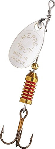 Cuiller Tournante A Palette Ovale - Mepps Aglia N°5-13G - Argent