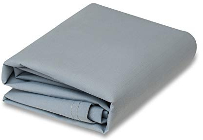 CCS Waterproof Iron Horse Canvas Tarp – Heavy Duty Silicone-Treated Polyester Tarpaulin with Rustproof Grommets for Awnings, Camping, Construction, Equipment Cover & Outdoor Use (Grey, 10x10 Ft)