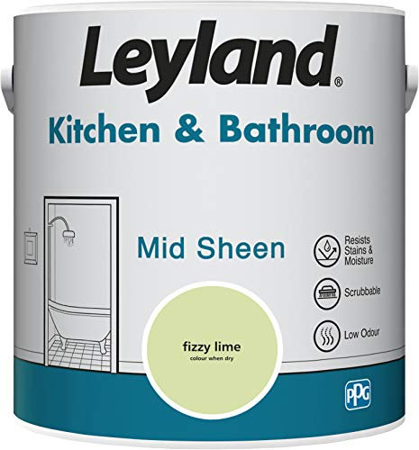 Leyland Kitchen & Bathroom Mid Sheen, Fizzy Lime, 2.5 Litre