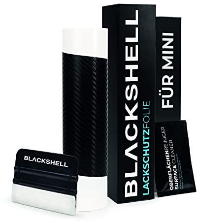 Blackshell® Ladekantenschutz Folie passend für Mitsubishi Space Star | Bj. ab 2019 (Facelift) Carbon Matt - passgenauer Stoßstangenschutz inkl. Set für Folierung