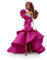 Barbie GXL13 - Signature Pink Collection Puppe (brünett, ca. 30 cm groß) mit Silkstone-Körper und Abendkleid aus Satin, Geschenk für Sammlerinnen und Sammler