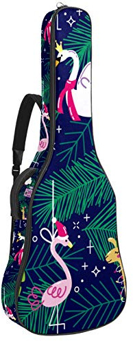 Gitarrentasche mit Reißverschluss, wasserdicht, weich, für Bassgitarre, Akustik- und klassische Folk-Gitarre, Flora und Fauna