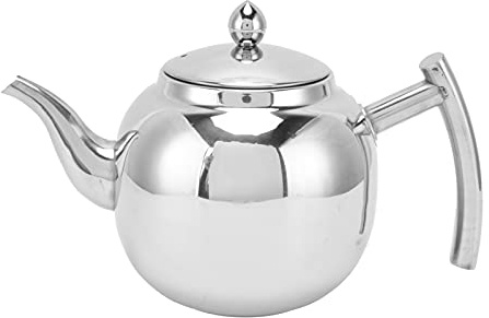 Tetera Acero Inoxidable con Infusor Extraíble para Té Suelto y Café 1050ml - Diseño Ergonómico, Compatible con Inducción, Filtro Preciso Hogar Oficina
