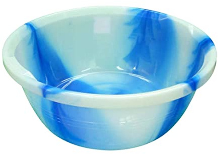Tie-dye Design Multipurpose Circular Round Plastic Washing Up Bowl Basin Tub Kitchen (Blue) (18 INCH)