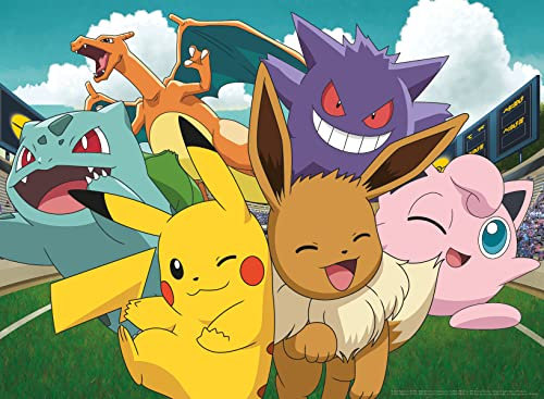 Ravensburger Puzzle 80530 - Die Pokémon im Stadion - 500 Teile Pokémon Puzzle für Erwachsene und Kinder ab 12 Jahren, Pokémon Spielzeug, Pokémon Geschenk