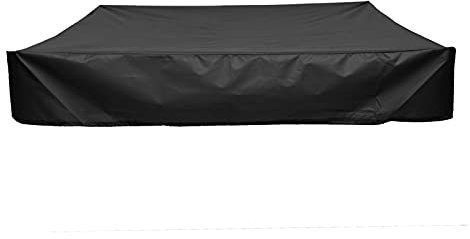 Dalaki Gartenquadrat-Sandkastenabdeckung-Sandkasten-Sandkasten-Staubbedeckung Multifunktion wasserdicht (Color : Noir, Size : 120x120cm)