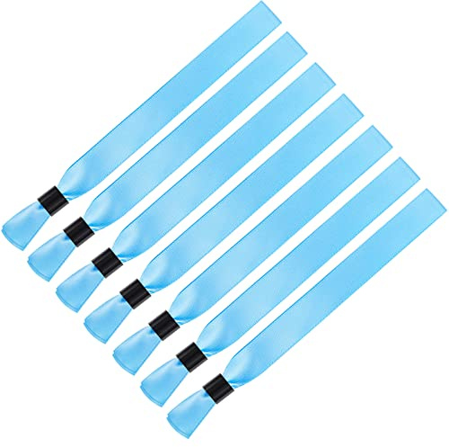 300 Pcs Color Cloth Event Wristbands Without Logo Social Distancing Identification Wristbands for Wedding Party Events(Blue)