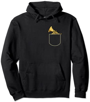 Lustiges französisches Horn in der Tasche, Geschenktasche für Hornspieler Pullover Hoodie