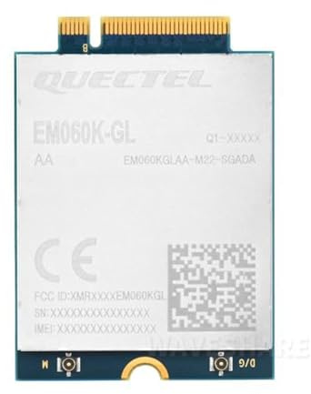 Modulo LTE-A Cat 6 di Quectel EM060K-GL con posizionamento GNSS globale multi-banda del fattore di forma M.2