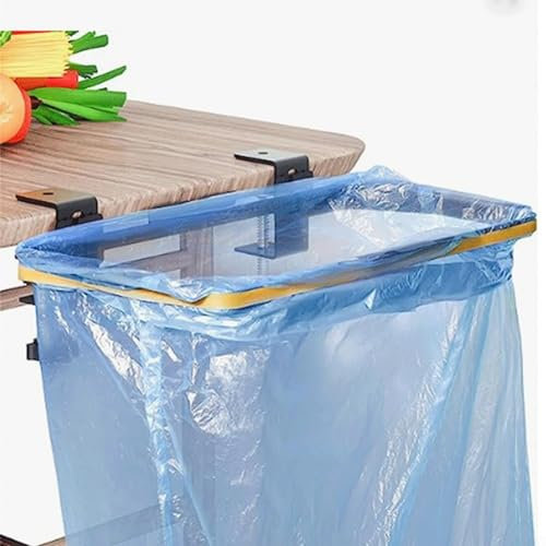 Soporte para bolsa de basura, soporte ajustable para bolsa de basura para camping, soporte para bolsa de basura colgante para cocina, baño, caravana sin bolsa de basura